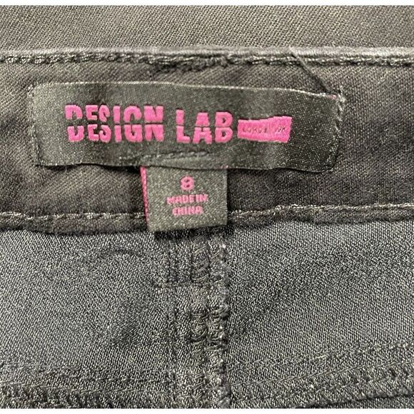 Girls Black Skinny Design Long Khakis Pants SIze 8 - Picture 11 of 14